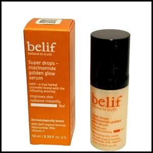 2 x Belif Super Drops Niacinamide Golden Glow Serum Improves Radiance 0.33oz